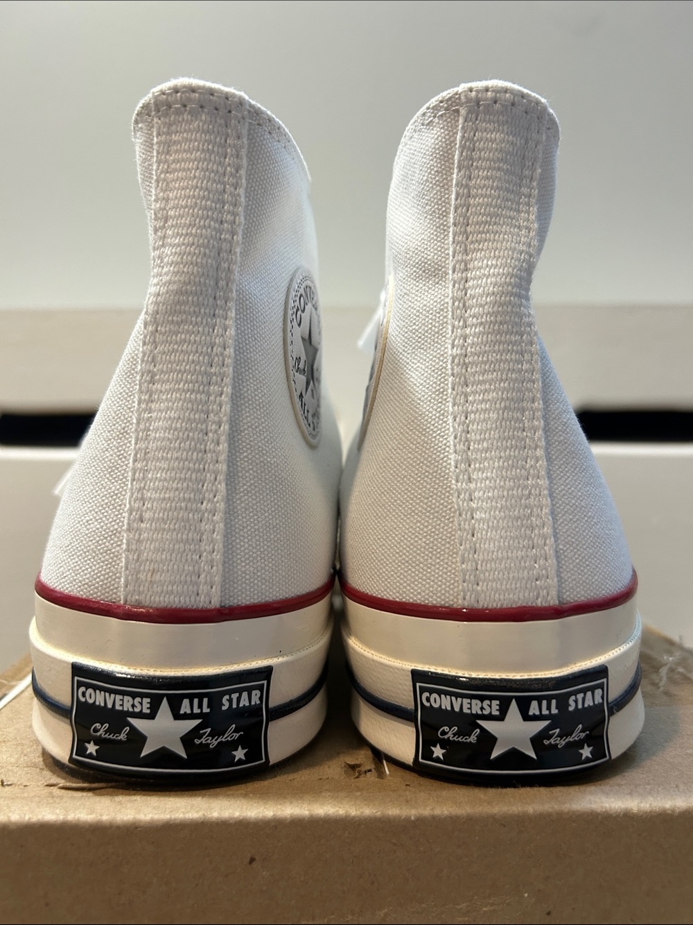 Converse All Star 70’s White High-Tops with red stripe - Picture 3 of 8